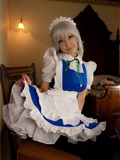 cosplay美女套图 c77 Sakuya Izayoi　白丝假发扮相(1)(10)
